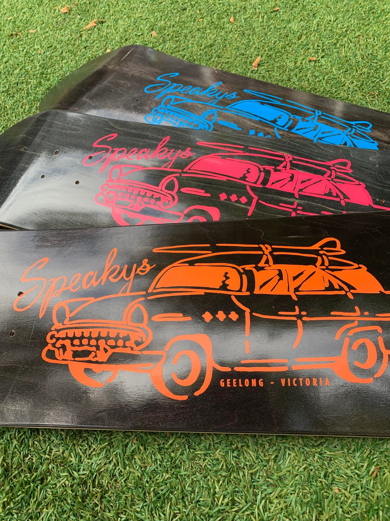 Speakys Skate Deck in Black Includes black grip.